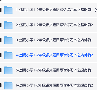 小学语文 1-2年级语文看图写话 基础篇 培优篇 提高篇PDF下载第2张