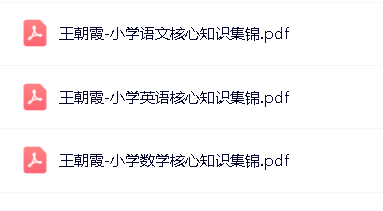 王朝霞-核心知识集锦(小学语数英三科1-6年通用)第2张
