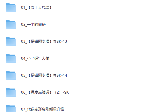 2026王丁玉初二春下数理思维自主学习·SK-网课视频