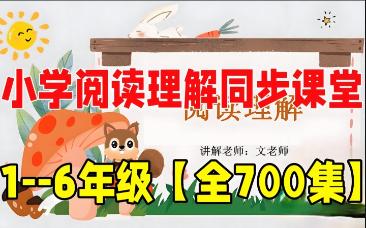 文老师《小学语文课程合集 (基础知识+阅读理解+作文) 》网课视频