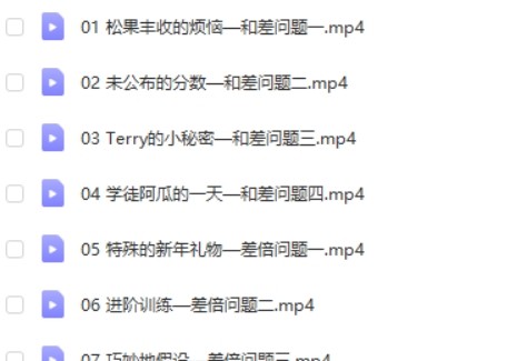 动画片学习奥数视频课程(全套38集)适合小学3-6年级第2张