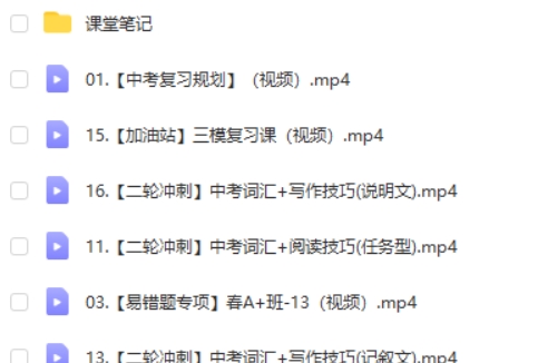 龙天宇 2024初三中考英语 A+春季班