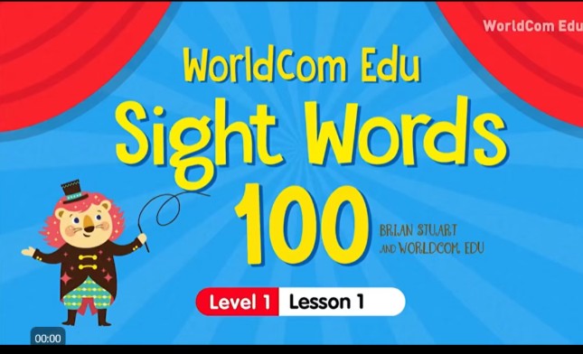 WorldCom Edu美国原版Sight Words 100 L1-L6全套教学视频第1张