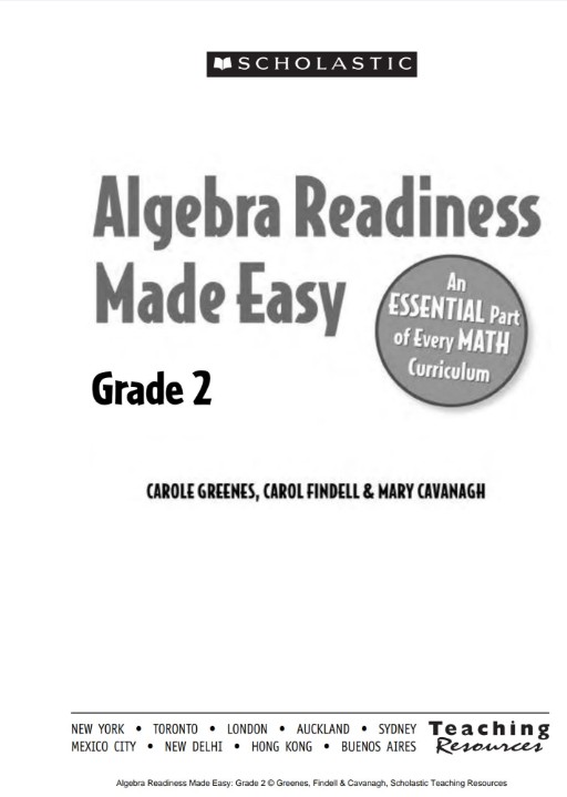 美国原版《小学代数》课本1-5年级 Algebra Readiness Made Easy G1-G5 PDF下载第3张