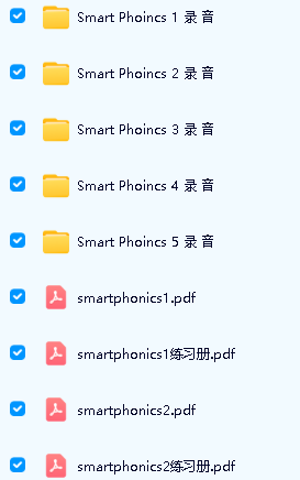 Smart Phonics Book自然拼读练习+音频)全套下载第2张