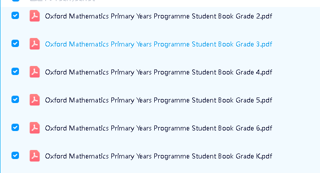 牛津国际IB小学数学《Oxford Mathematics Primary Years Programme》全套PDF下载第2张