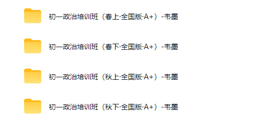 2026韦墨初中初一政治全年全国版A+网课视频