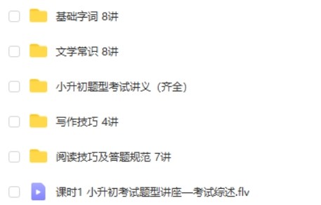 小升初语文题型讲座-考试写作阅读常识28讲-带讲义第2张