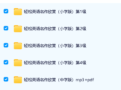 外研社英语分级阅读系列《轻松英语名作欣赏》小学&初中版PDF+音频第2张