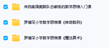 罗博深数学思维涵盖《数学思维入门课》《魔法算术》《神奇数列》内容 mp4第2张