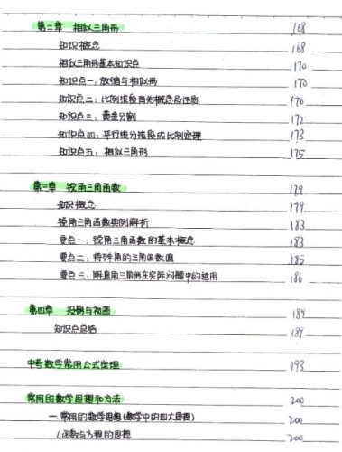 2022中考状元笔记（数学）第3张