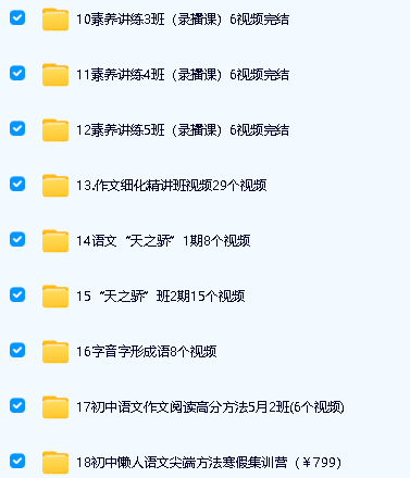 精品课 包君成语文课程30套合集下载(阅读,作文,古文等)第3张