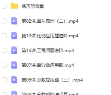 2021高tu何引琼小学六年级秋季数学 15讲完结第2张
