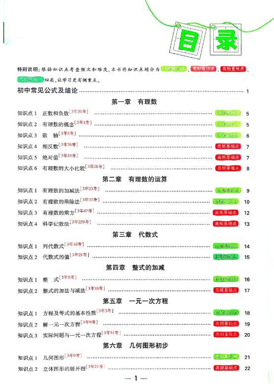 2026版初中《万唯》基础知识与中考创新题（数学）第2张