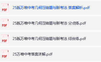 【万唯中考】2025版中考几何压轴题与新考法第3张