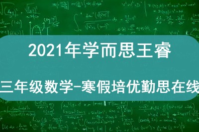2021学而思王睿 四年级数学春季培优勤思在线