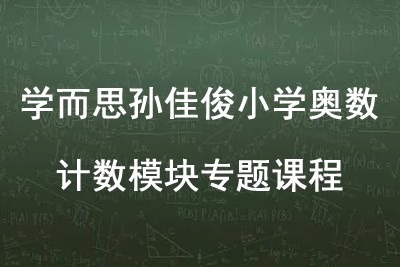 学而思孙佳俊小学奥数计数模块专题课程