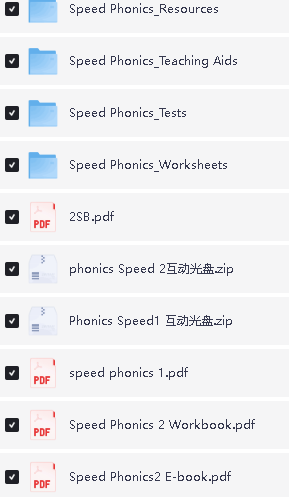 自然拼读教材《Speed phonics》含课本+课件+ 练习册+检测单+音频全套下载第2张