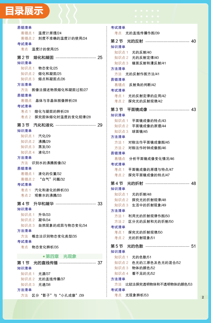 2023版初中物理《53初中知识清单》PDF电子文档
