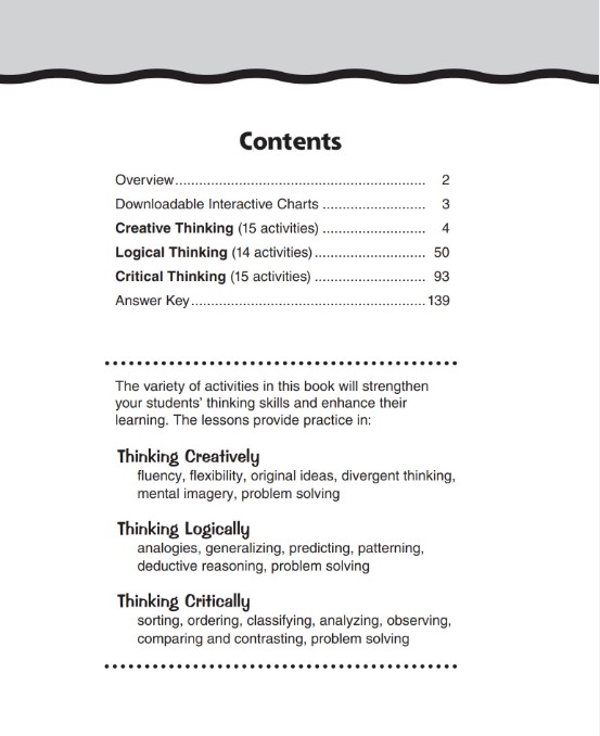 Evan-Moor新版思维训练练习册《Thinking Skills Grade 1-2》 PDF第2张
