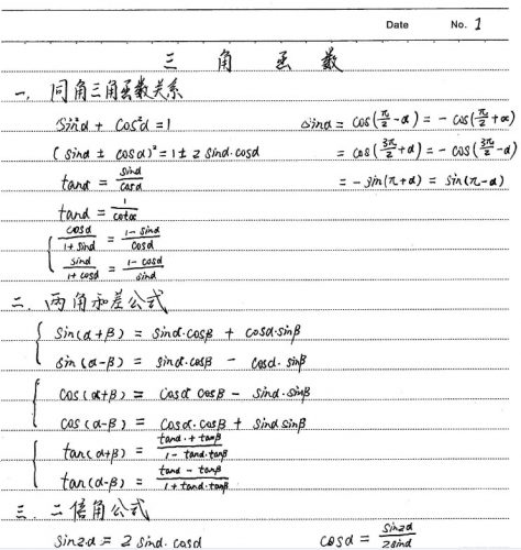 2022高考学霸笔记(文科数学)第4张