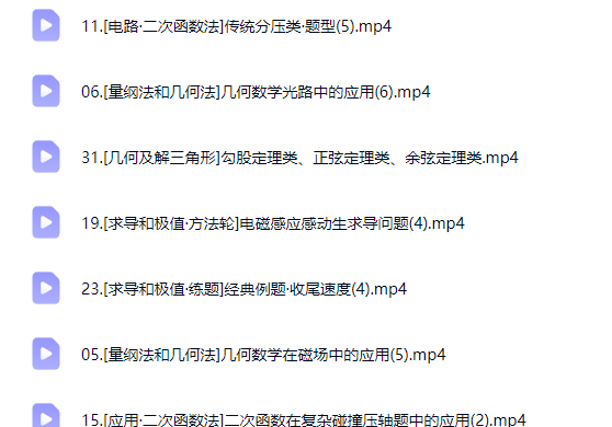 2026王羽高三高考物理 二轮网课视频