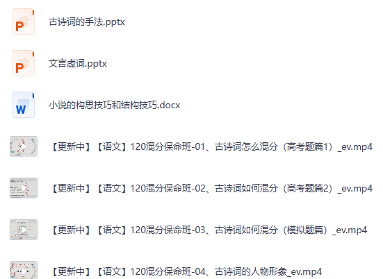 【高考总复习语文】系统班视频课程-幻幻课堂网课视频