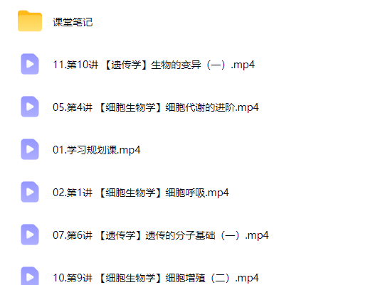 2027张元振高三高考生物 暑假班网课视频