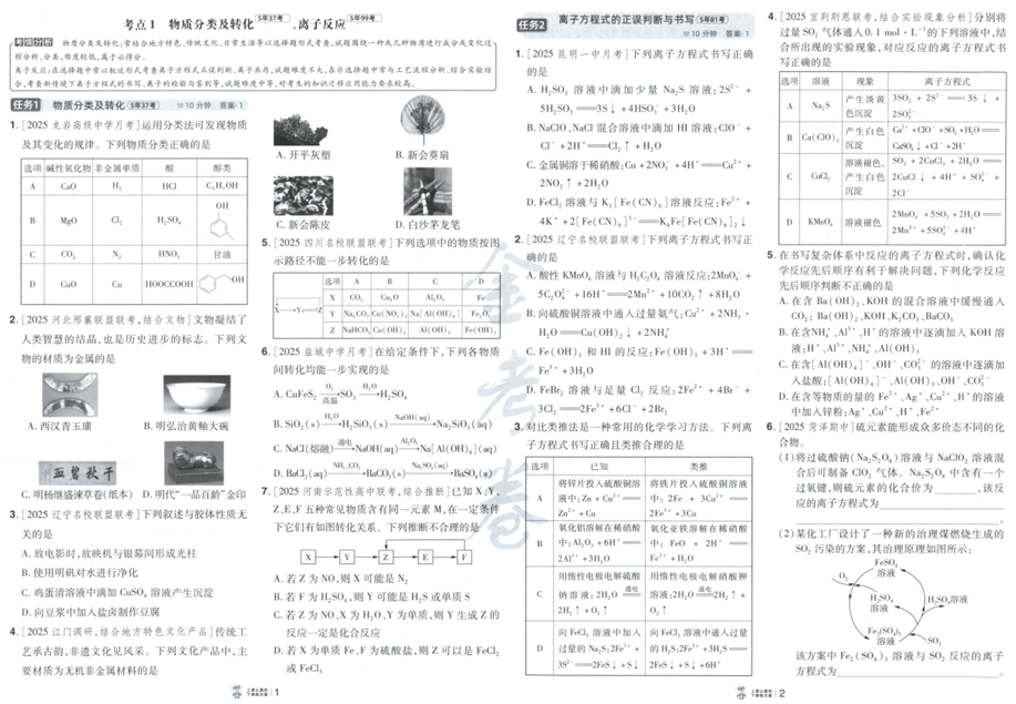金考卷高考考点集训45天-高考化学（全国通用版）