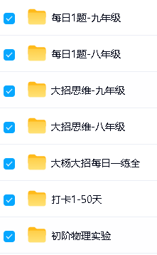 大杨大招初中物理思维2024小初~视频全集下载第2张