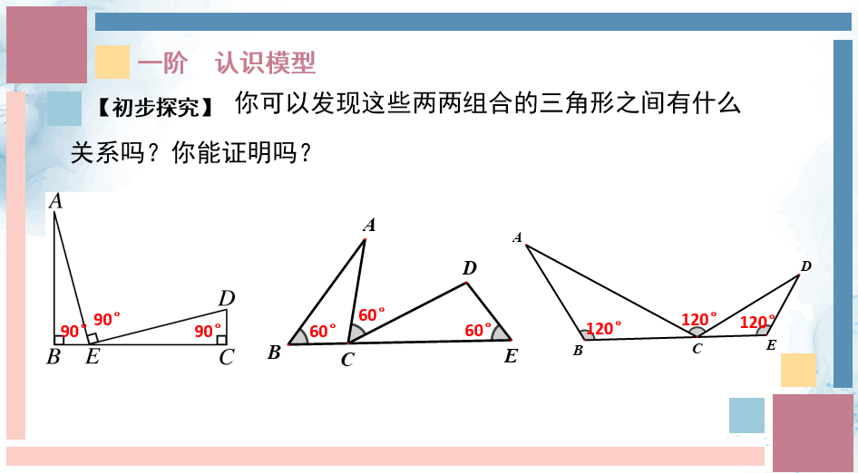 2025年中考数学+专题复习课件+++一线三等角模型